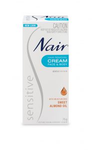 Nair Hair Removal sensitive hair removal cream for face and body
