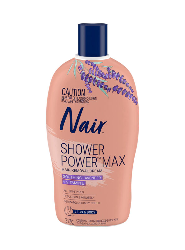 Nair Shower Power Max Hair Removal Cream Coarse Hair Legs & Body 312g